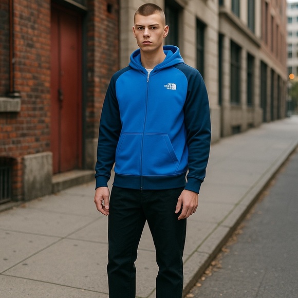 BOYS' NORTH FACE GLACIER FULL ZIP HOODIE - Picture 2 of 5